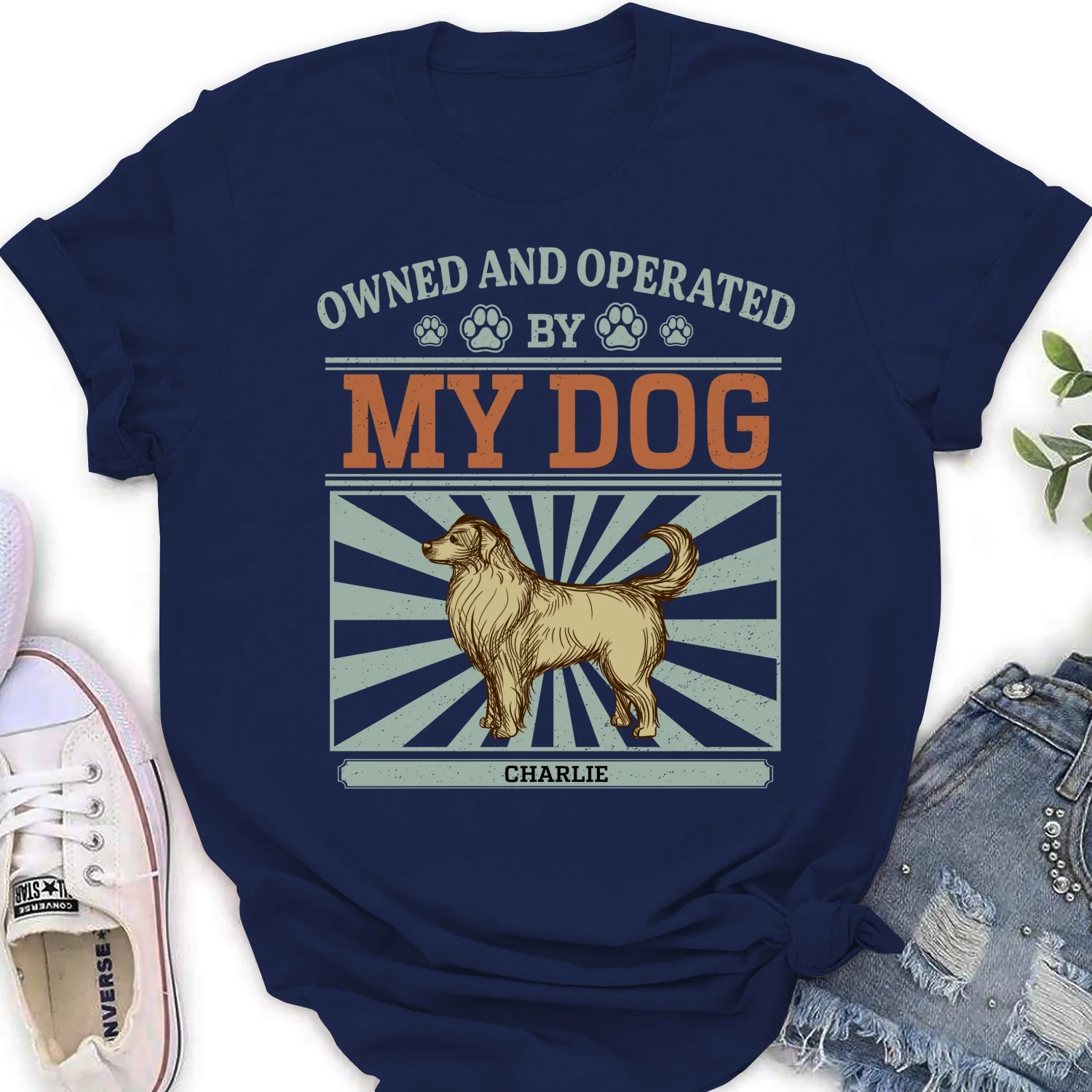 Owned And Operated - Personalized Custom Women's T-shirt - Image 6