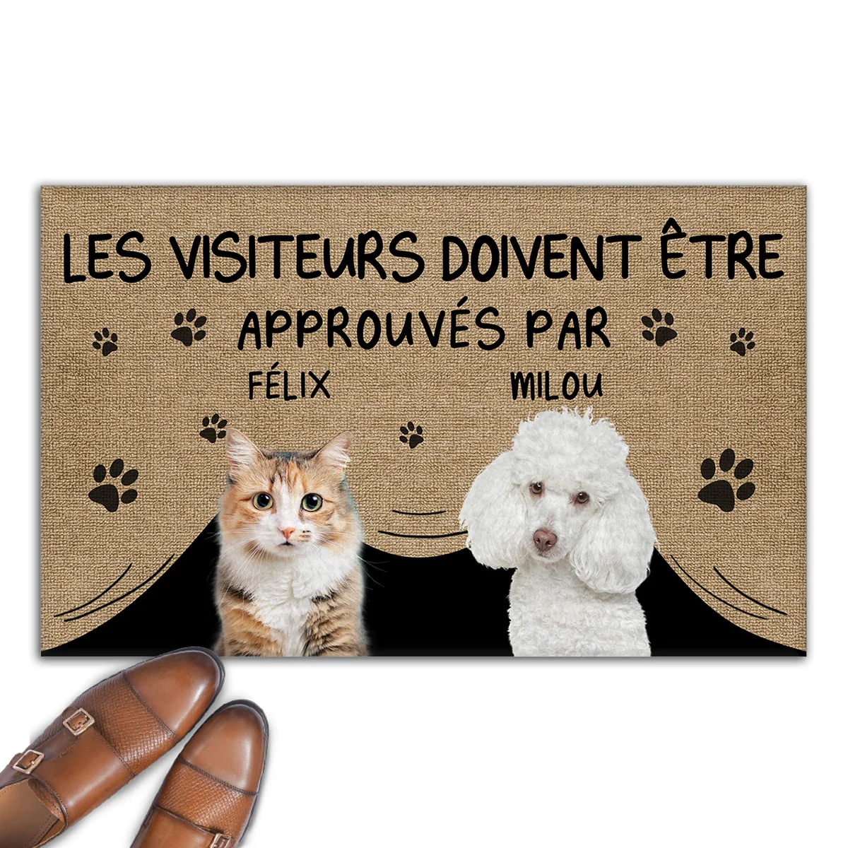 Paillasson personnalisé - Approuvé par les animaux photo