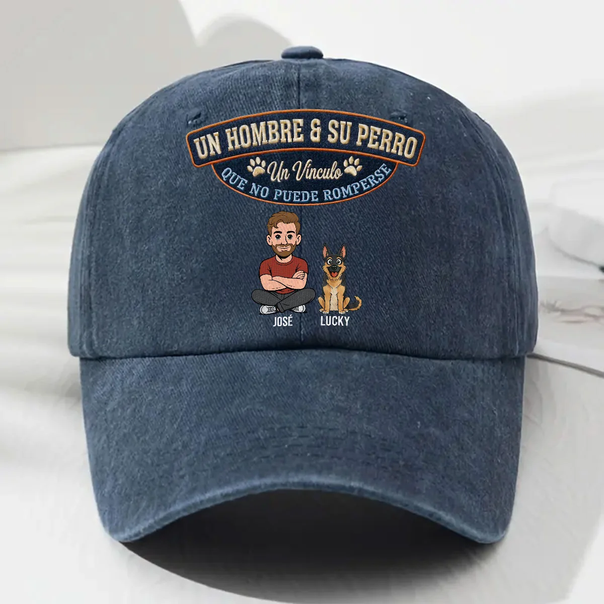 Para Siempre Mi Perro - Gorra Vaquera Vintage Personalizada