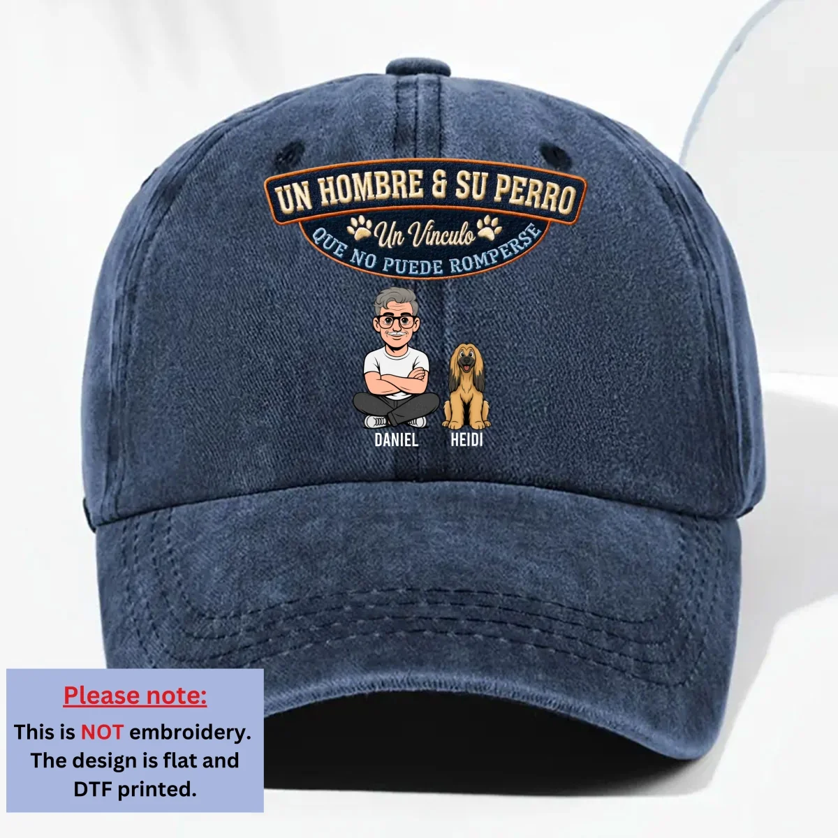 Para Siempre Mi Perro - Gorra Vaquera Vintage Personalizada - Image 6