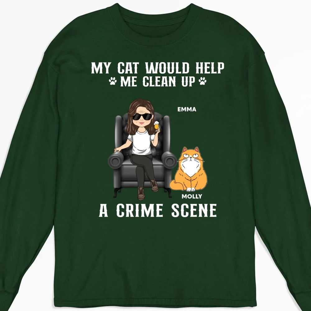 Partners In Every Furry Crime - Personalized Custom Long Sleeve T-shirt - Image 6