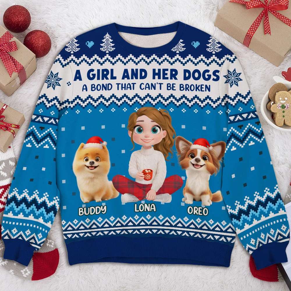 Paw Bonds - Personalized Custom All-Over-Print Sweatshirt - Image 2