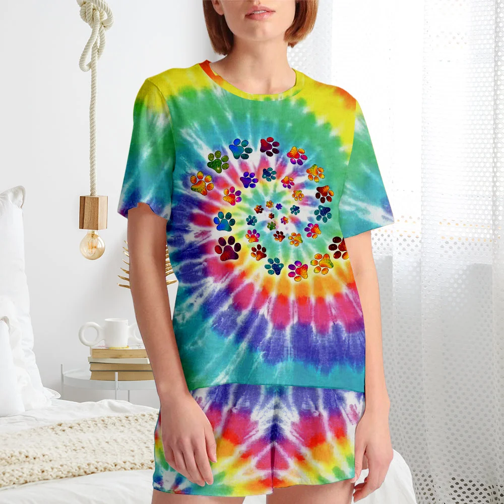 Paw Rainbow - Short Pajama Set - Image 2