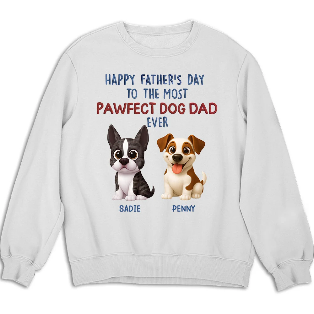 Pawfect Dog Dad Version 2 - Personalized Custom Shirt - Image 5