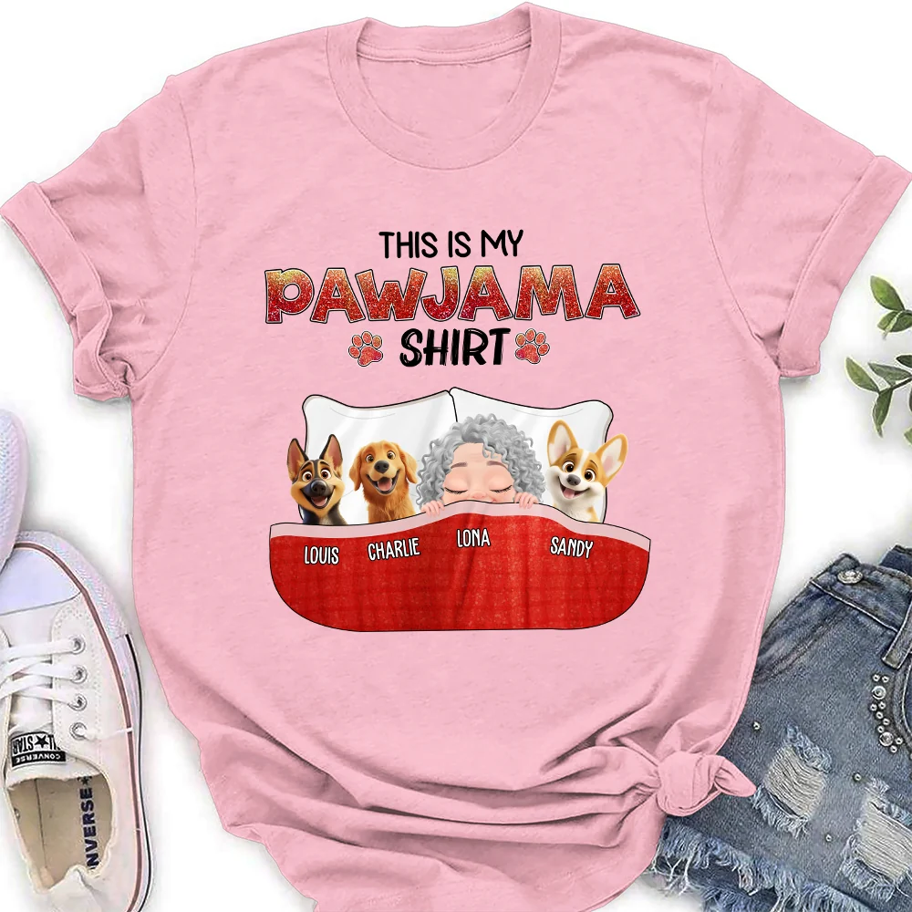 Pawjama Blink - Personalized Custom Women's T-Shirt - Image 3