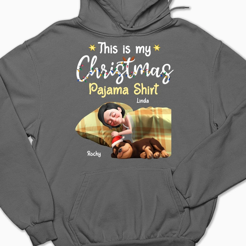 Pawjama Shirt Cartoon Christmas Ver 3 - Personalized Custom Hoodie - Image 10