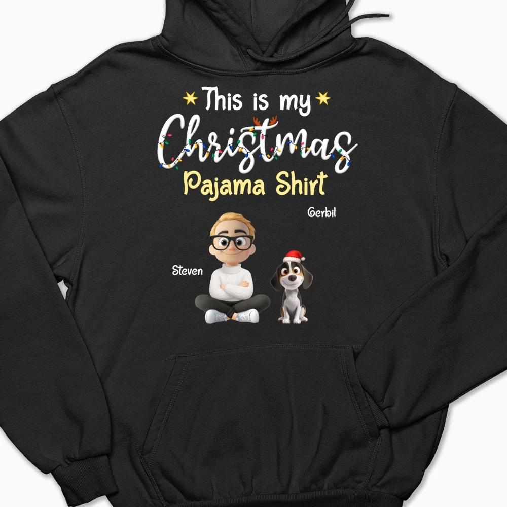 Pawjama Shirt Cartoon Christmas Ver Man - Personalized Custom Hoodie - Image 7