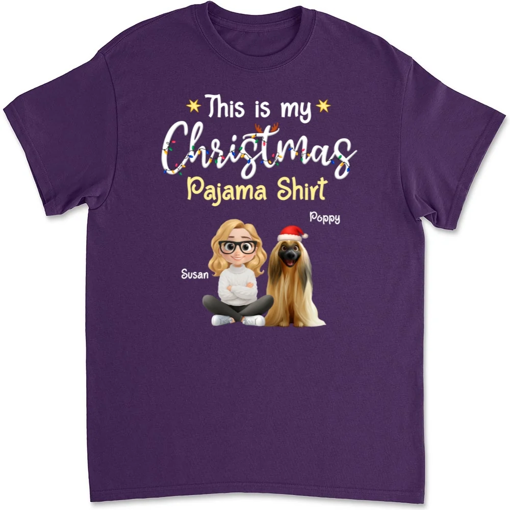 Pawjama Shirt Cartoon Christmas Ver Pet - Personalized Custom Unisex T-shirt - Image 9