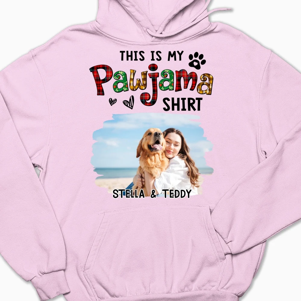 Pawjama Shirt Funny Cartoon Photo - Personalized Custom Hoodie - Image 5