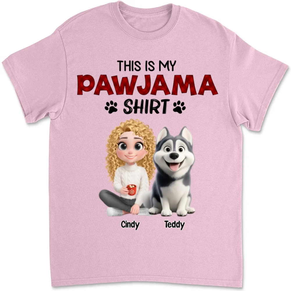 Pawjama Shirt New Style Cartoon - Personalized Custom Unisex T-shirt - Image 8
