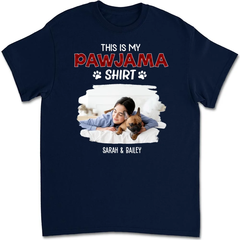 Pawjama Shirt New Style Dark Version Photo - Personalized Custom Unisex T-Shirt - Image 7