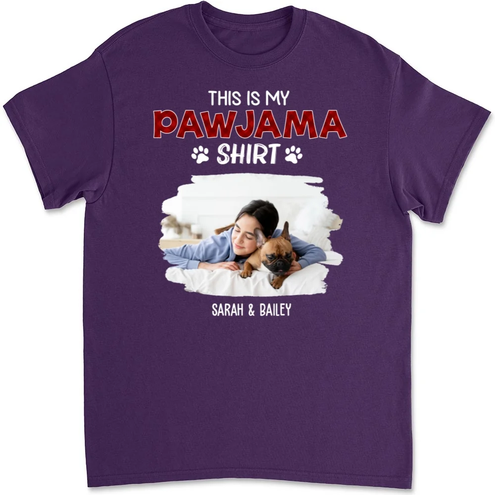 Pawjama Shirt New Style Dark Version Photo - Personalized Custom Unisex T-Shirt - Image 9