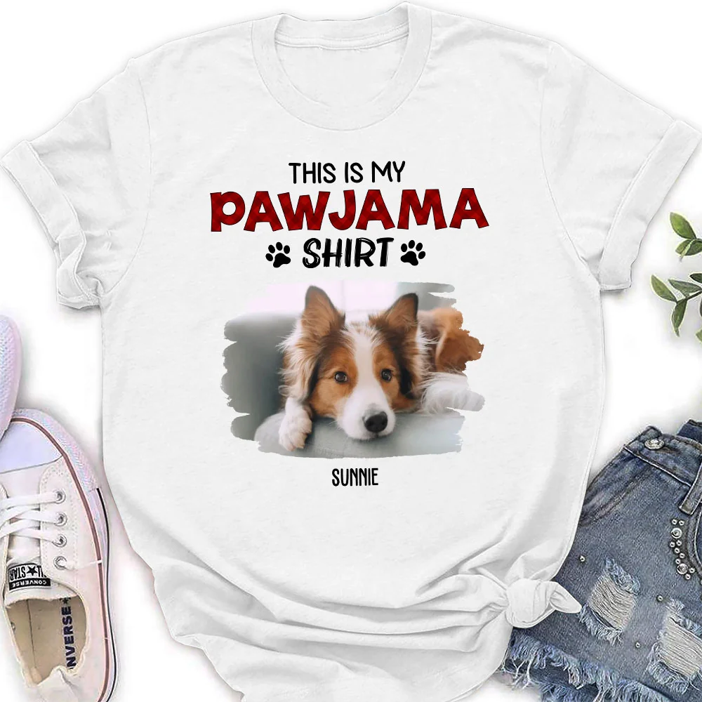 Pawjama Shirt New Style Photo - Personalized Custom Women's T-Shirt - Image 2