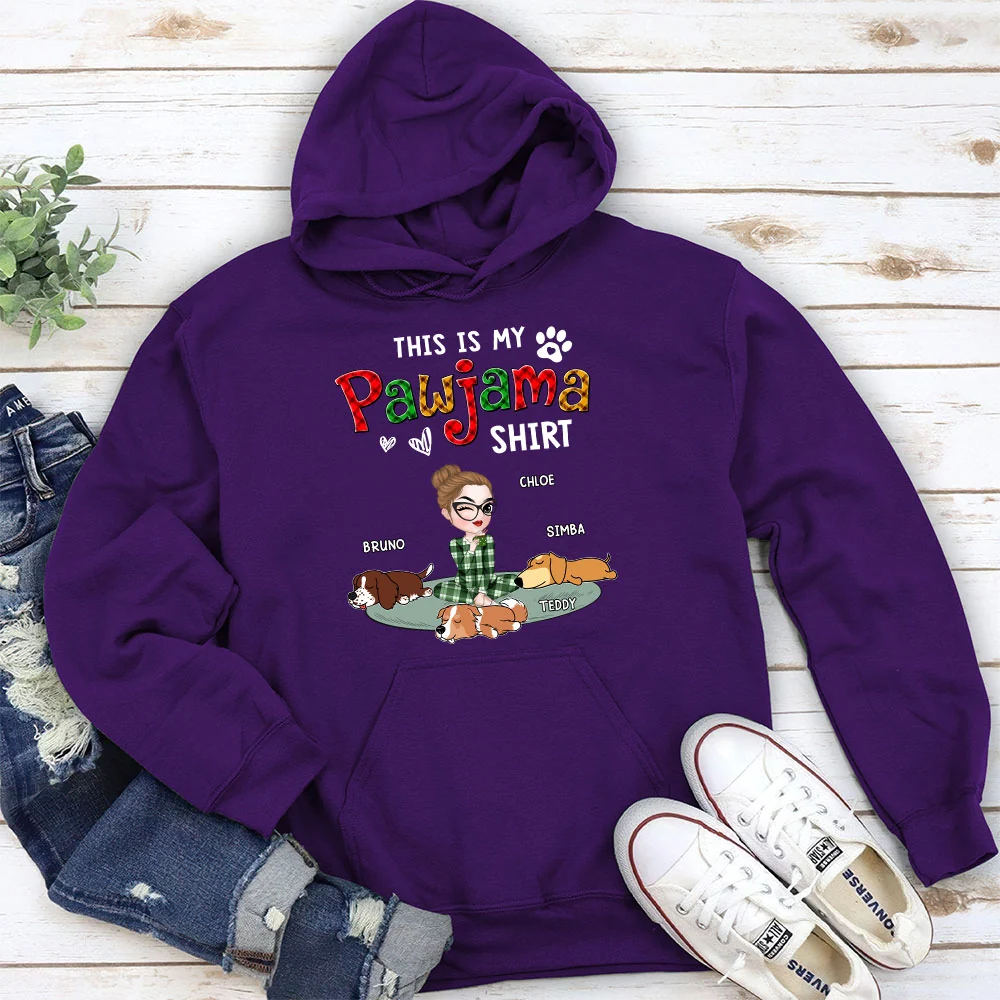 Pawjama Shirt Version 3 - Personalized Custom Hoodie - Image 5