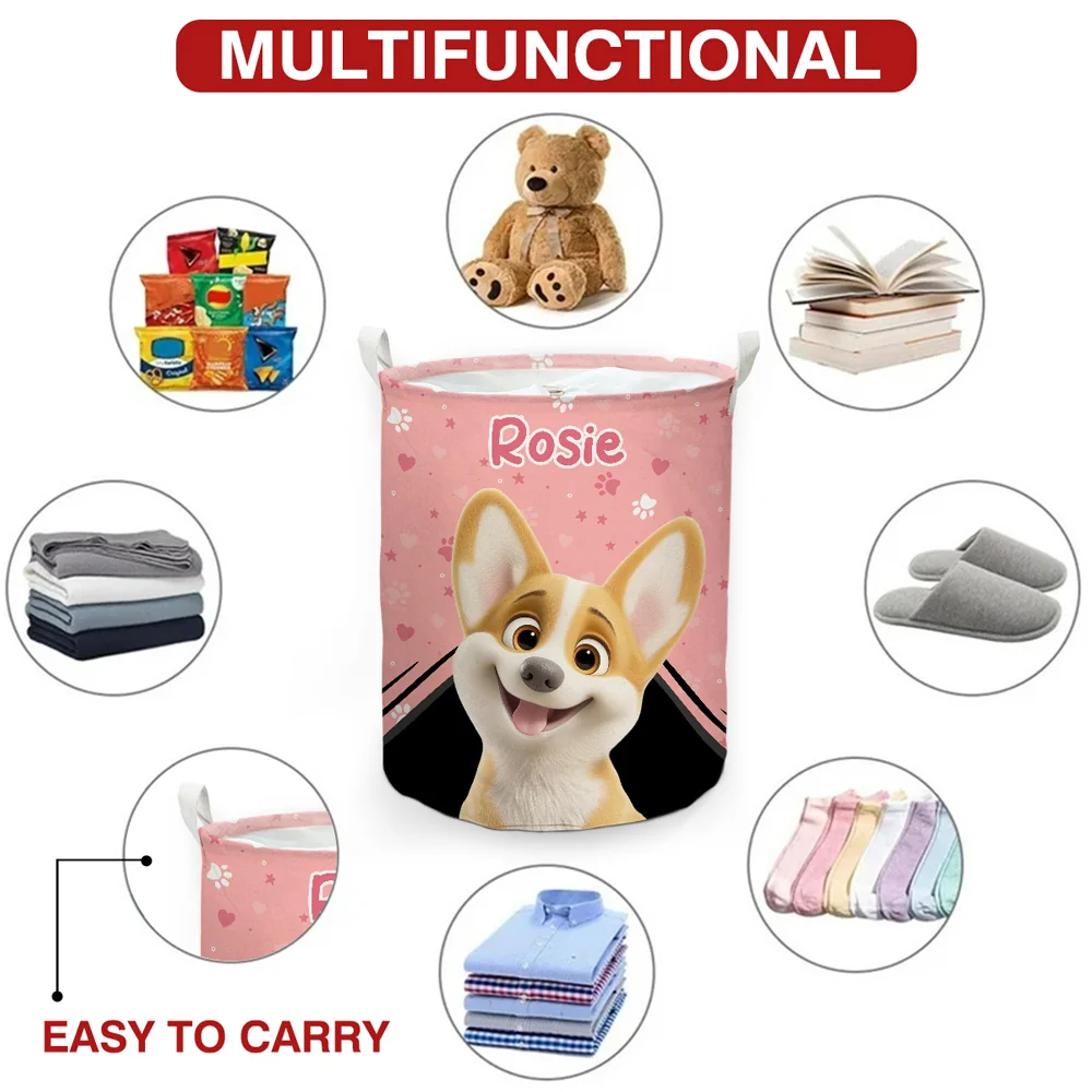Paws Off My Laundry - Personalized Custom Laundry Basket - Image 6