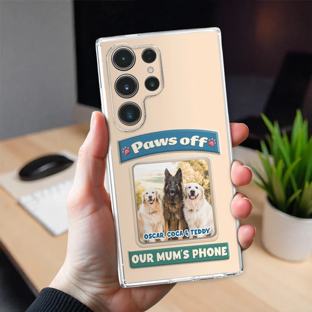 Paws Off This Phone Photo - Personalized Custom 3D Inflated Effect Phone Case - Image 2