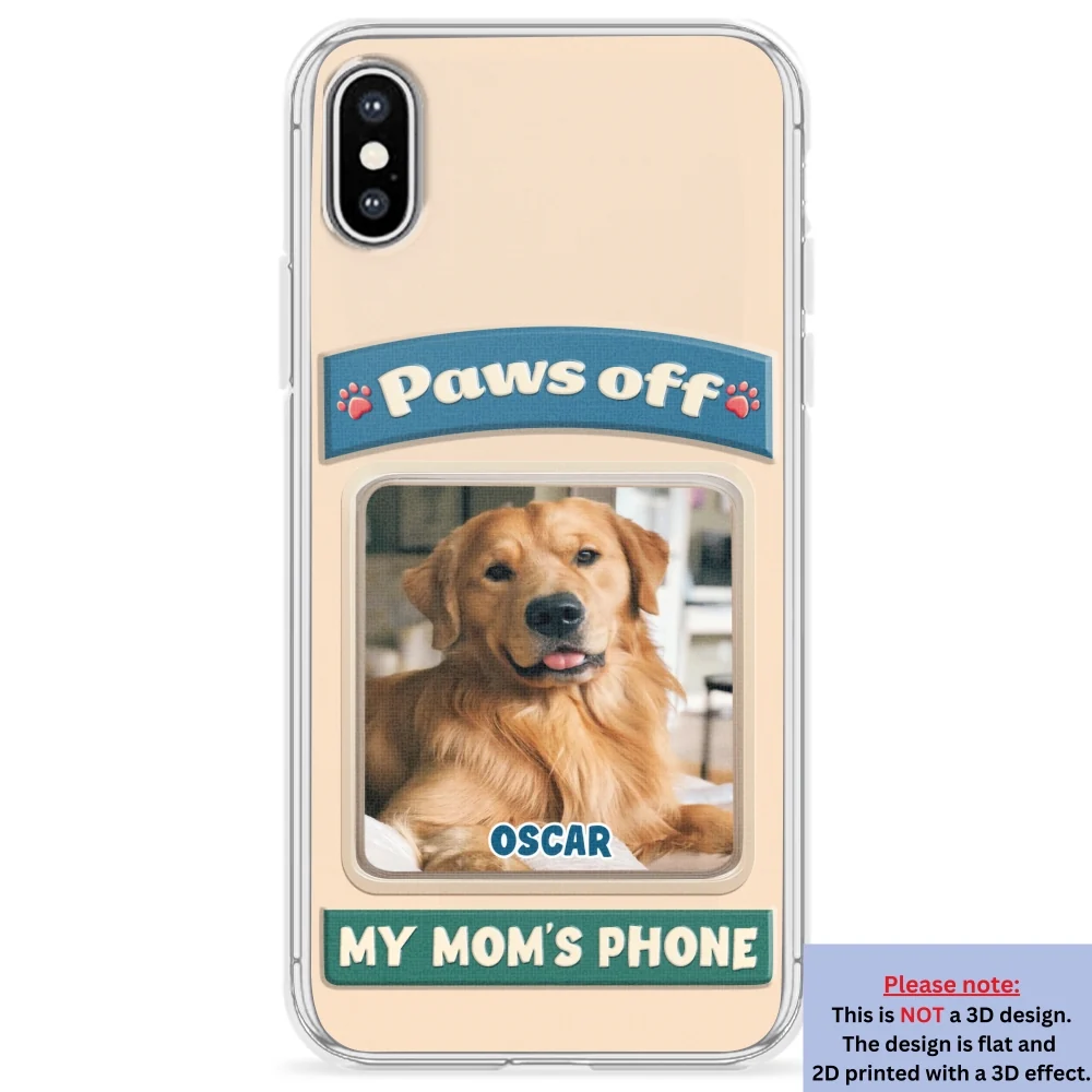 Paws Off This Phone Photo - Personalized Custom 3D Inflated Effect Phone Case - Image 26