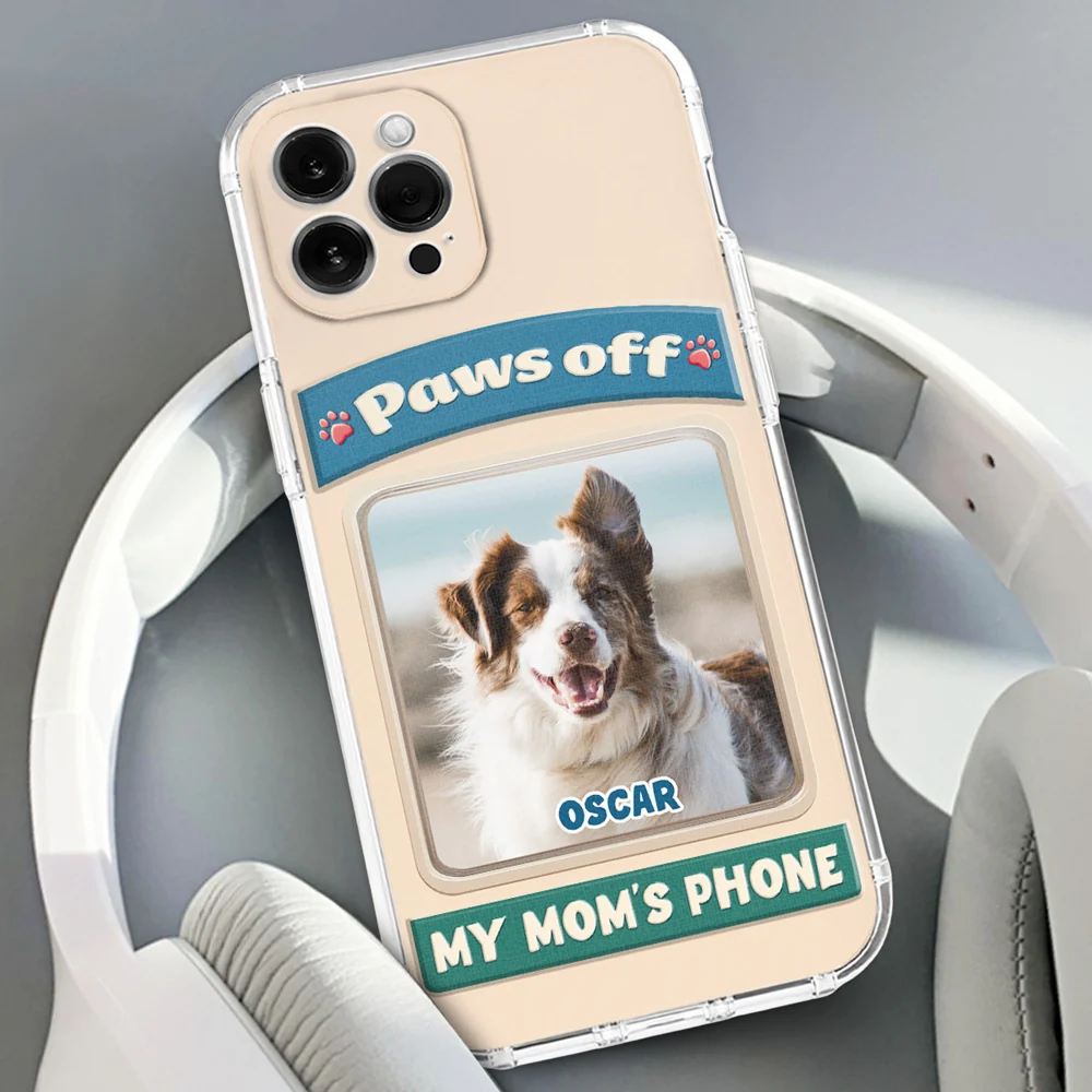Paws Off This Phone Photo - Personalized Custom 3D Inflated Effect Phone Case - Image 3