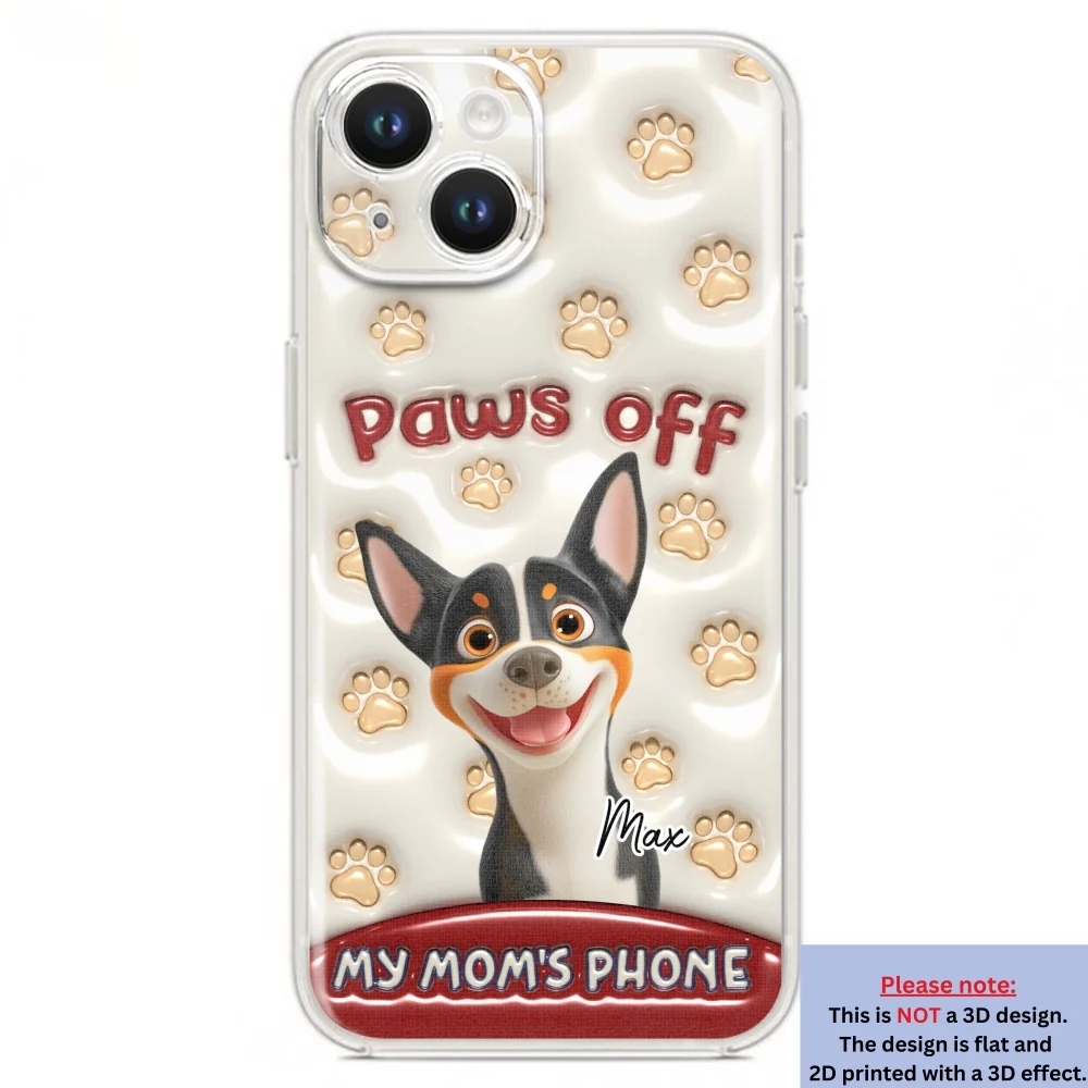 Paws Restricted - Personalized Custom 3D Inflated Effect Phone Case - Image 16