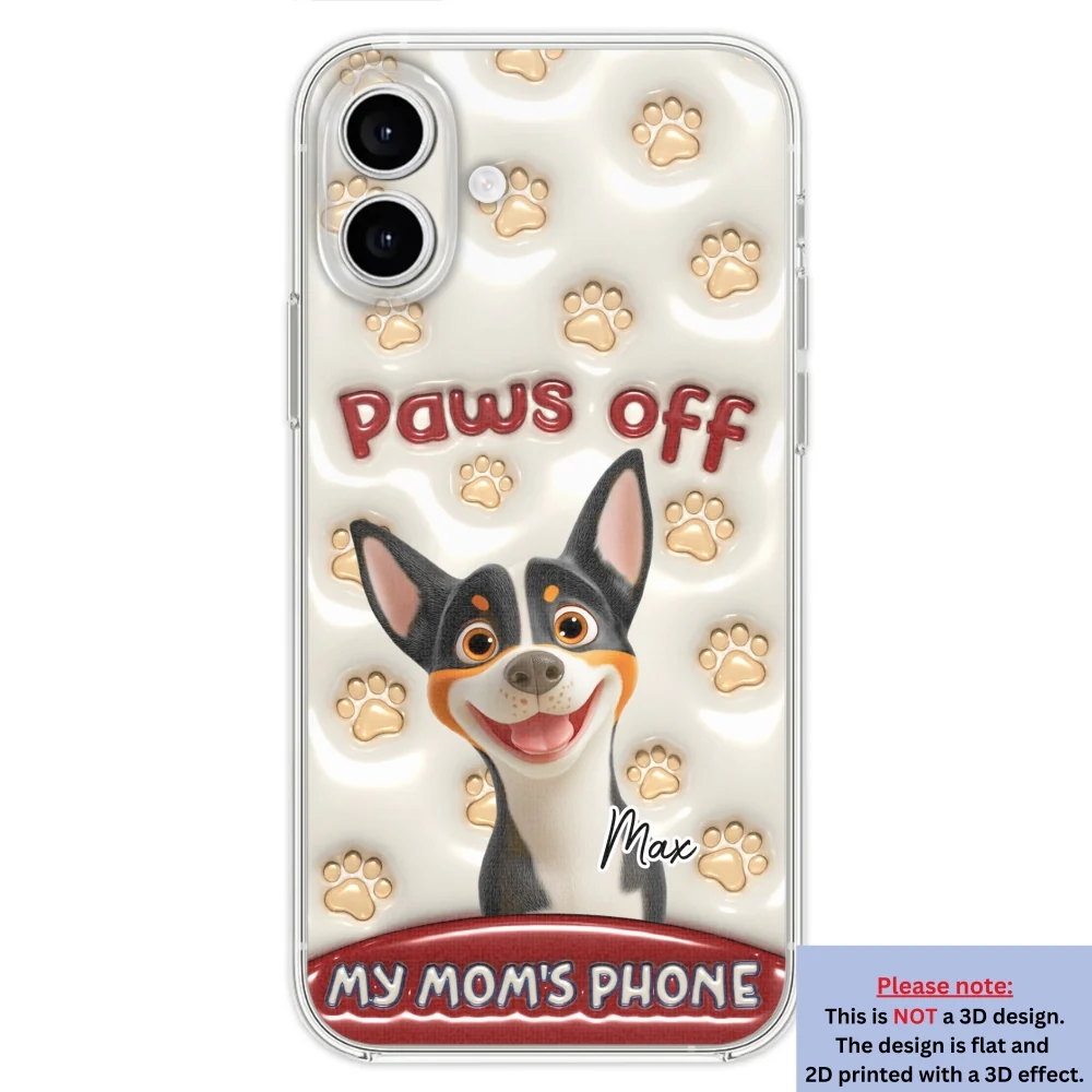 Paws Restricted - Personalized Custom 3D Inflated Effect Phone Case - Image 25