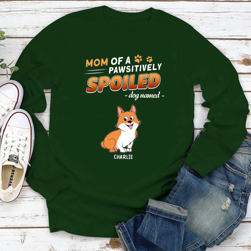 Pawsitively Spoiled Dogs - Personalized Custom Long Sleeve T-shirt - Image 2