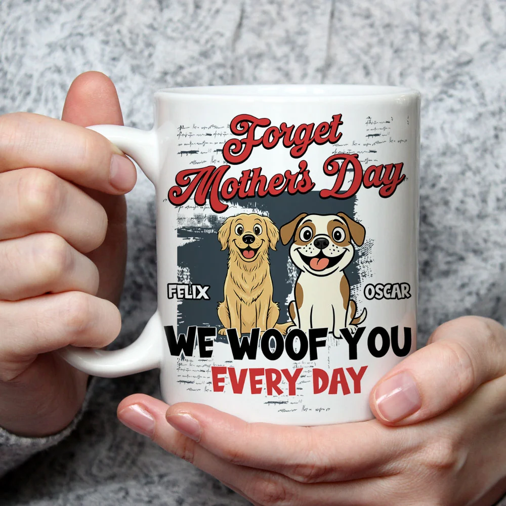 Pawsitively The Best Mom - Personalized Custom Coffee Mug - Image 3