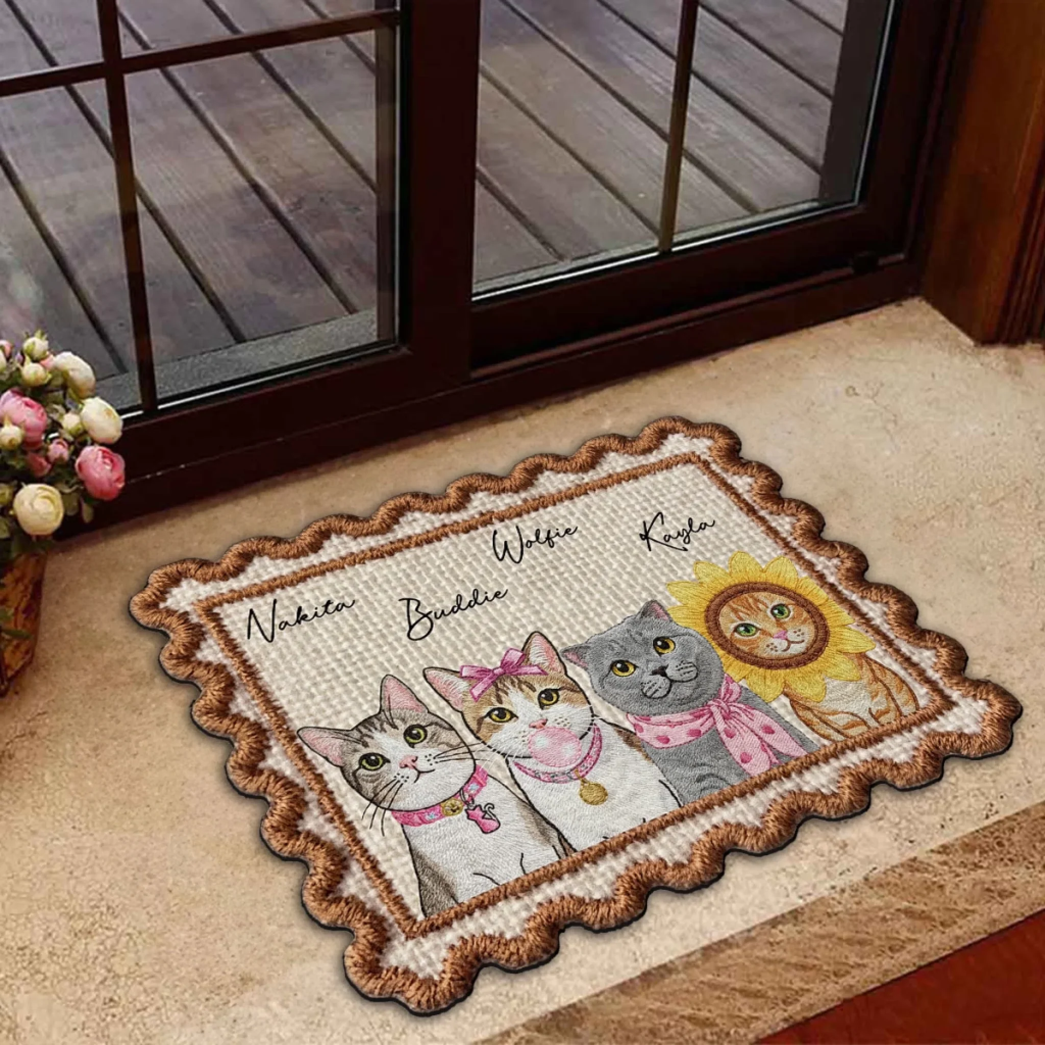 Pay Attention To Me - Personalized Custom 3D Effect Doormat - Image 4