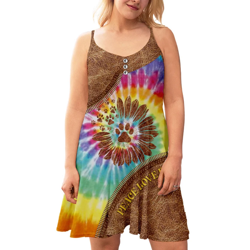 Peace Love Dog - Strap Dress