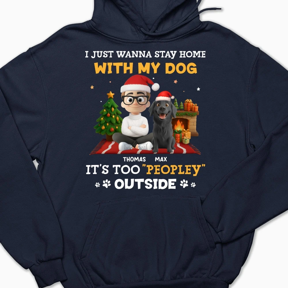 Peopley Cartoon Dog And Human - Personalized Custom Hoodie - Image 6