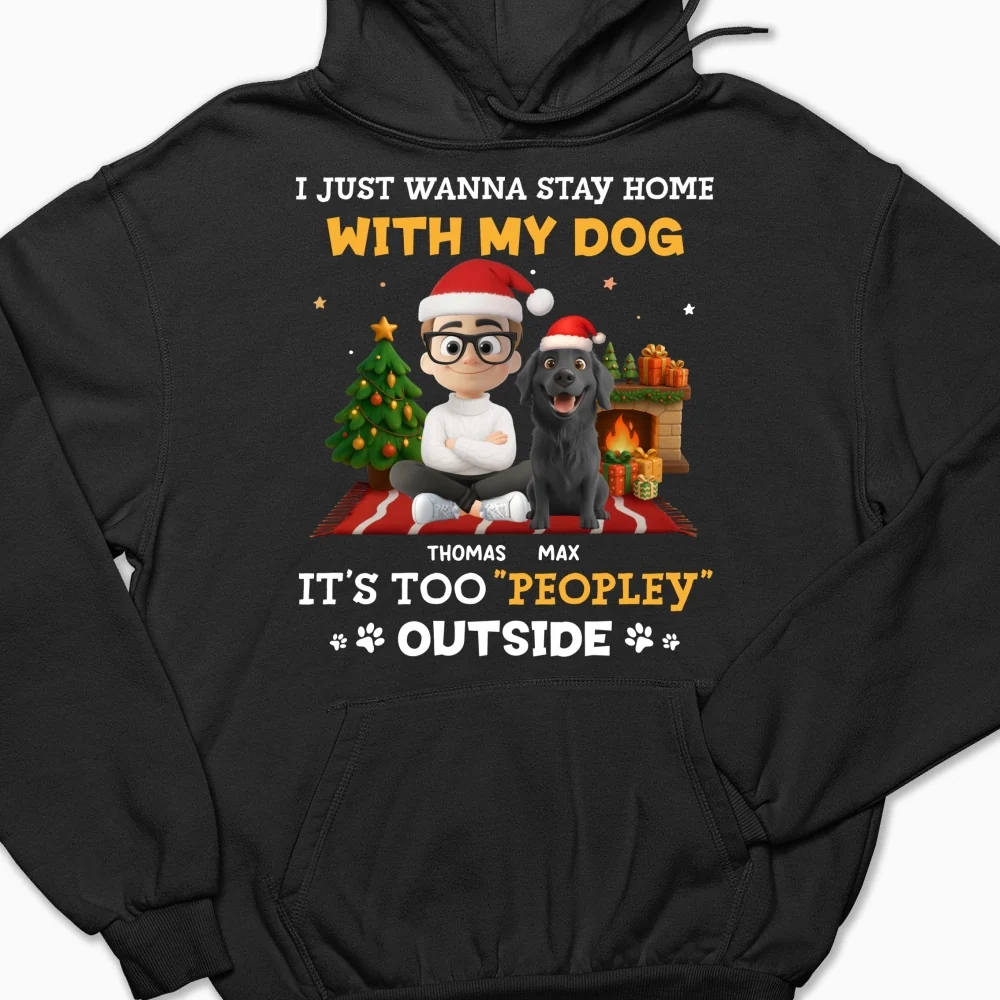 Peopley Cartoon Dog And Human - Personalized Custom Hoodie - Image 7