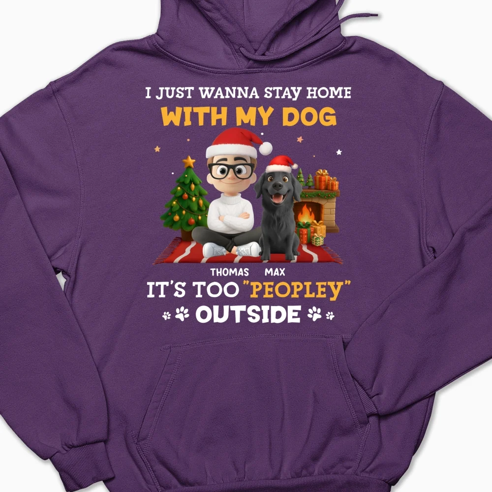 Peopley Cartoon Dog And Human - Personalized Custom Hoodie - Image 9