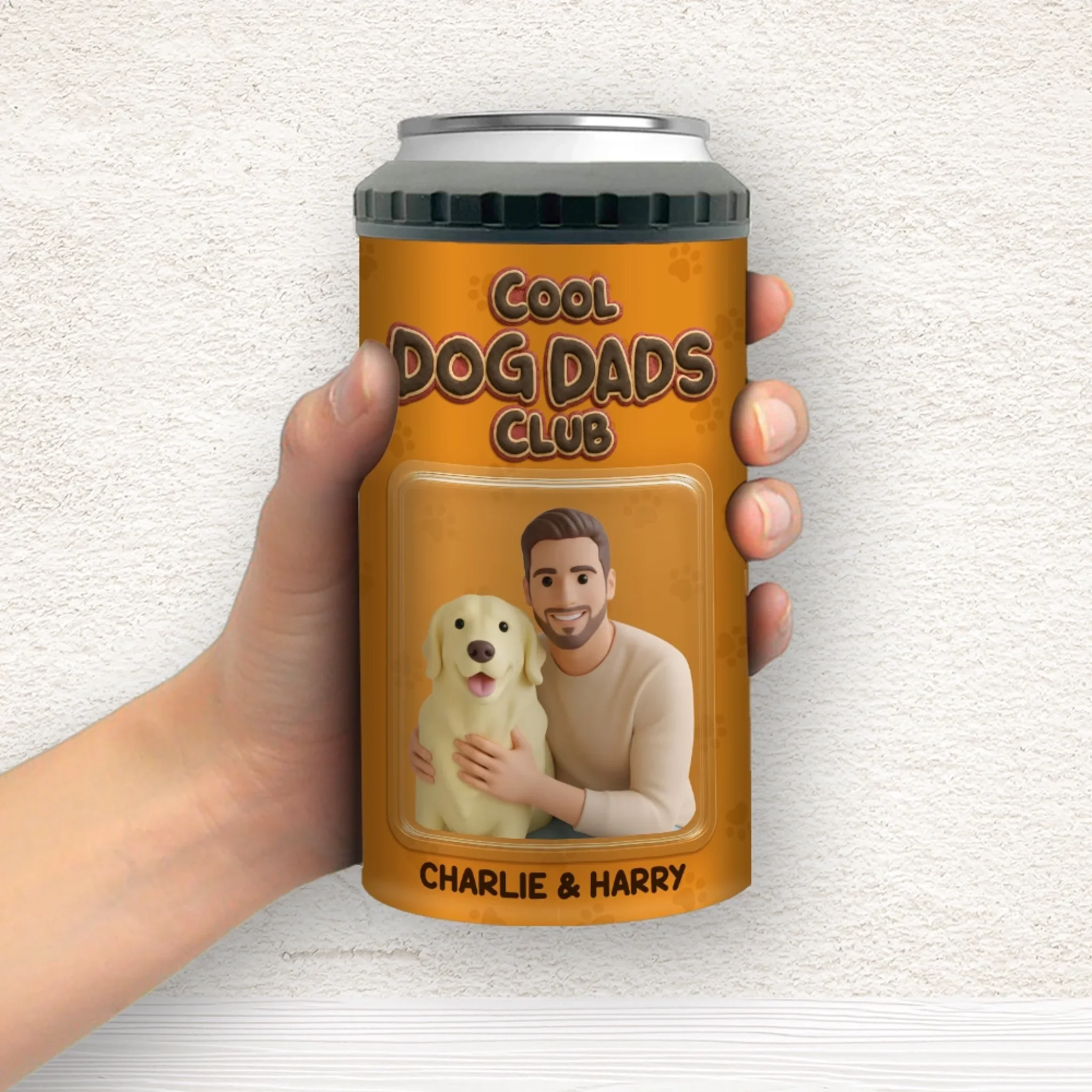 Permanent Member - Personalized Custom 3D Effect Can Cooler Tumbler - Image 4