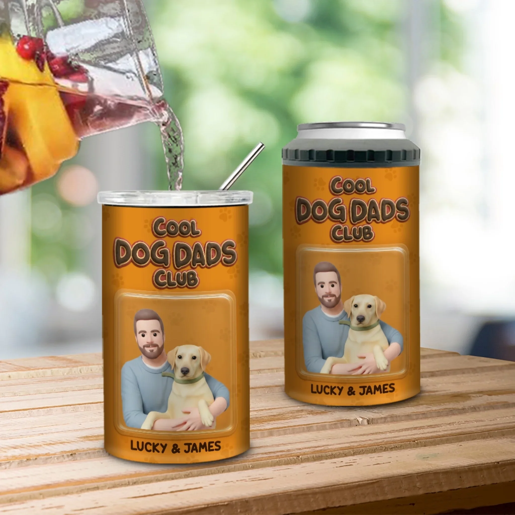 Permanent Member - Personalized Custom 3D Effect Can Cooler Tumbler - Image 5