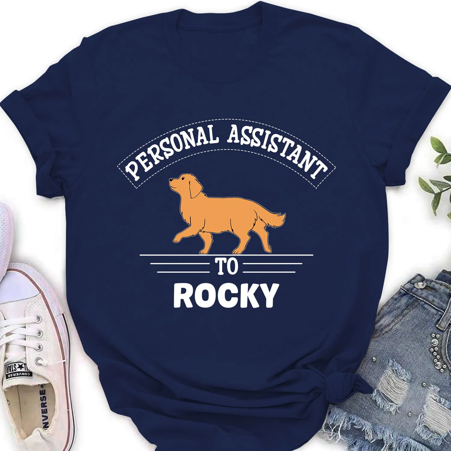 Personal Assistant Walking - Personalized Custom Women's T-shirt - Image 2