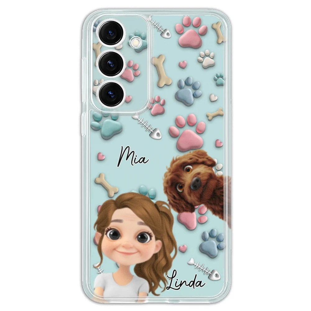 Pet And Human Cartoon - Personalized Custom Phone Case - Image 37