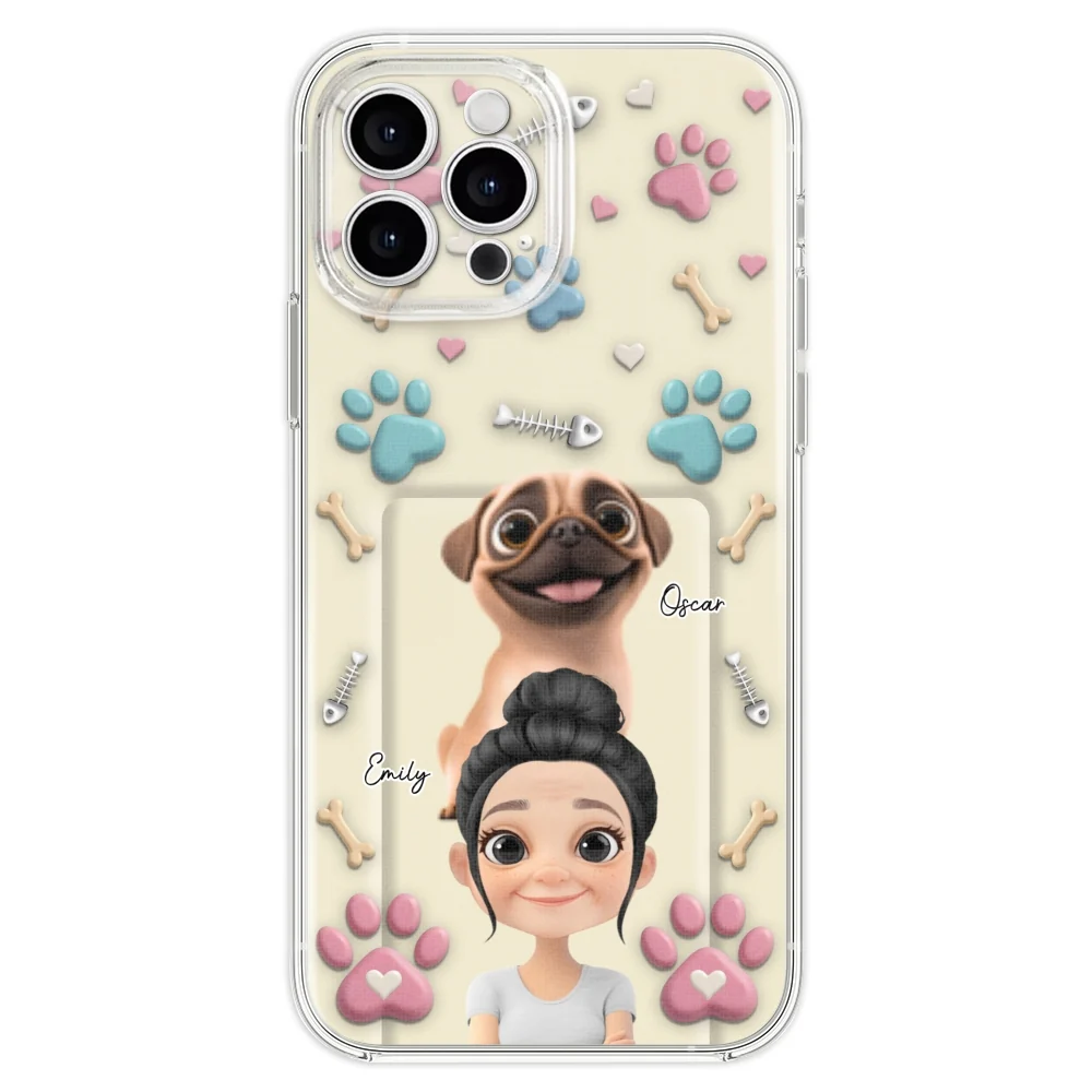 Pet Mom Cartoon - Personalized Custom 3D Effect Phone Case - Image 20