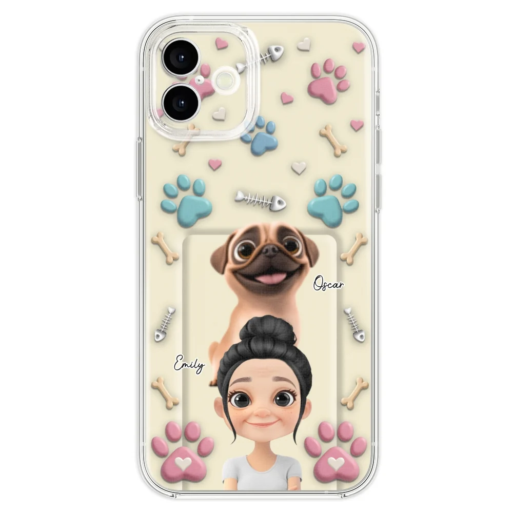 Pet Mom Cartoon - Personalized Custom 3D Effect Phone Case - Image 25