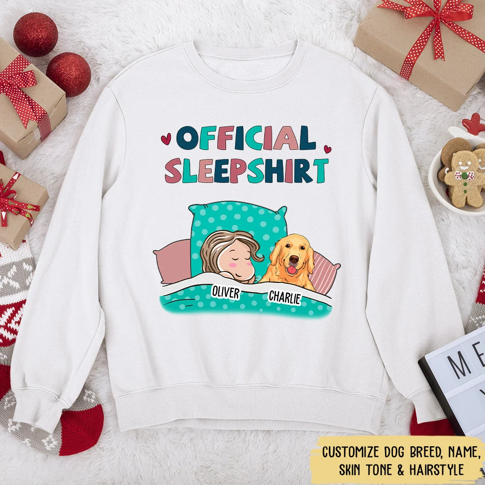 Pet Official Sleepshirt - Personalized Custom Sweatshirt - Image 3