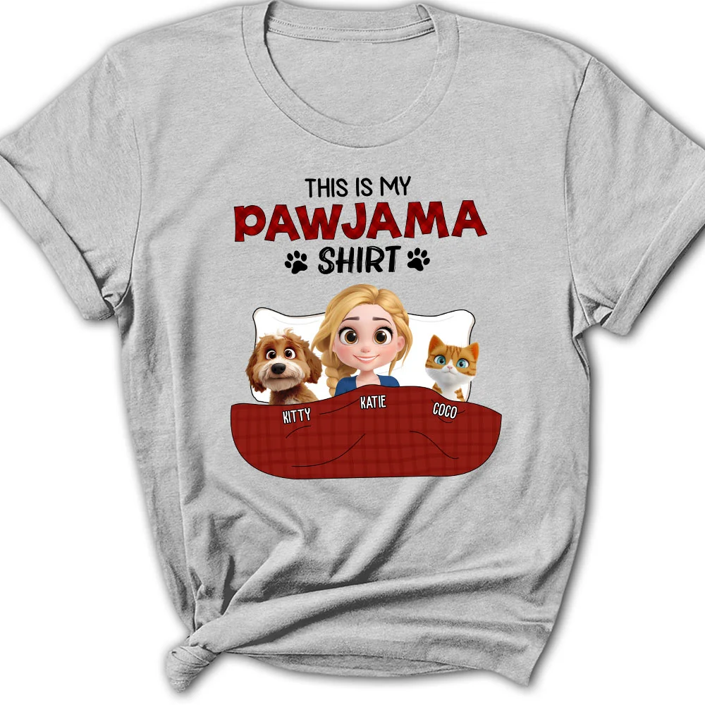 Pet Pawjama Shirt New Style - Personalized Custom Women's T-Shirt