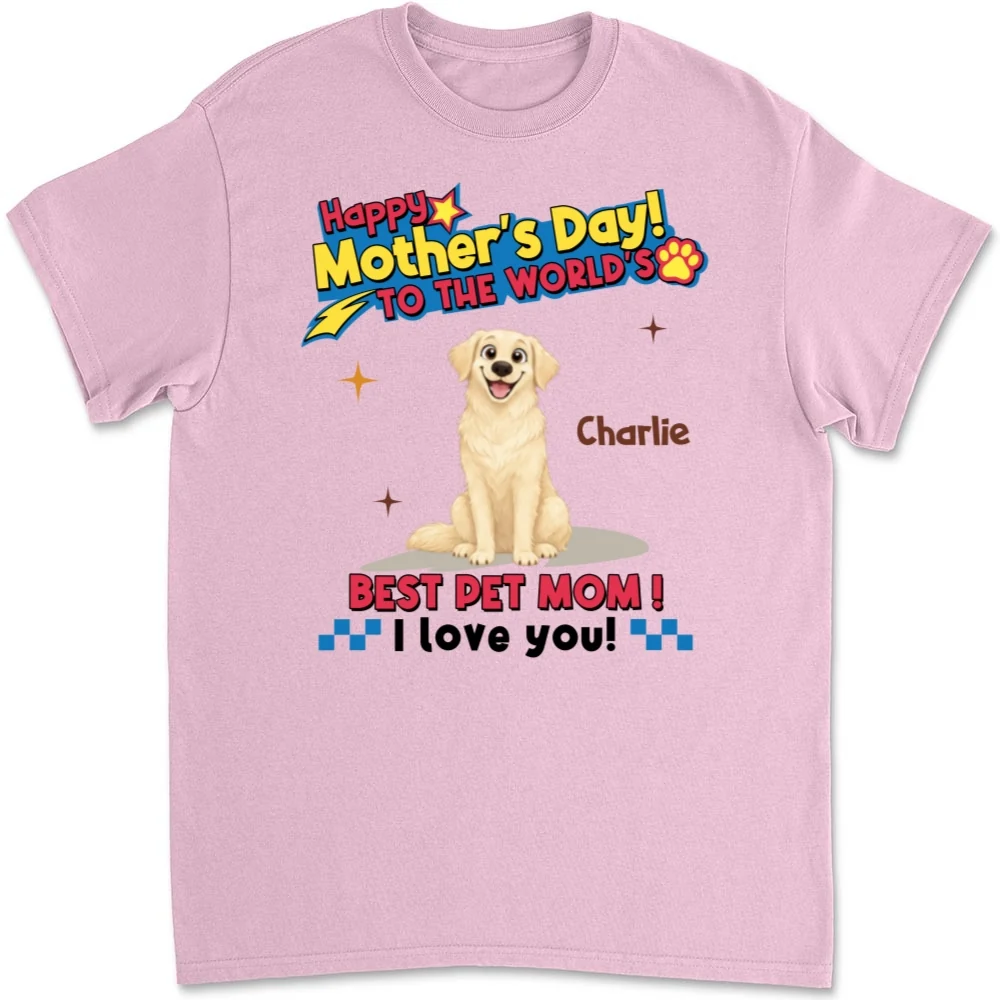 Pets Mom Forever - Personalized Custom Unisex T-shirt - Image 9