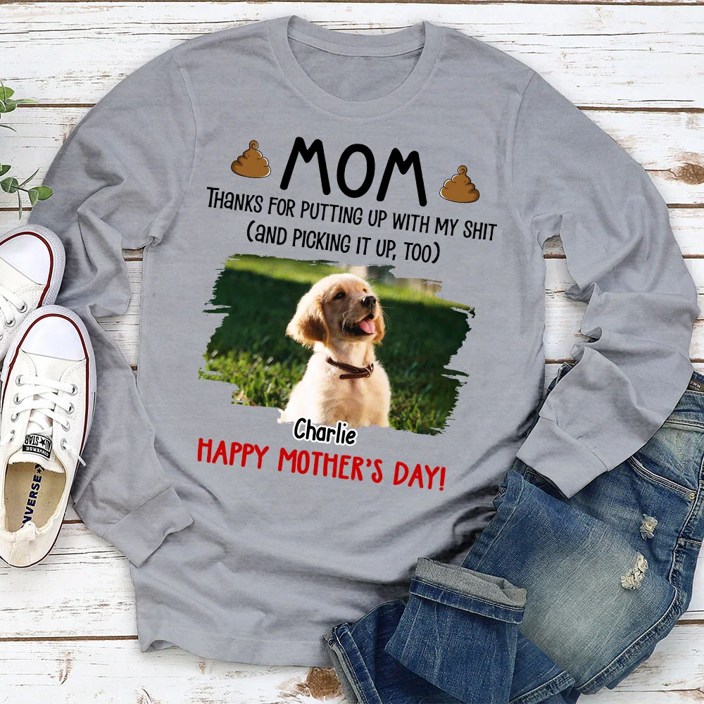 Picking It Up Too Photo - Personalized Custom Long Sleeve T-Shirt - Image 2