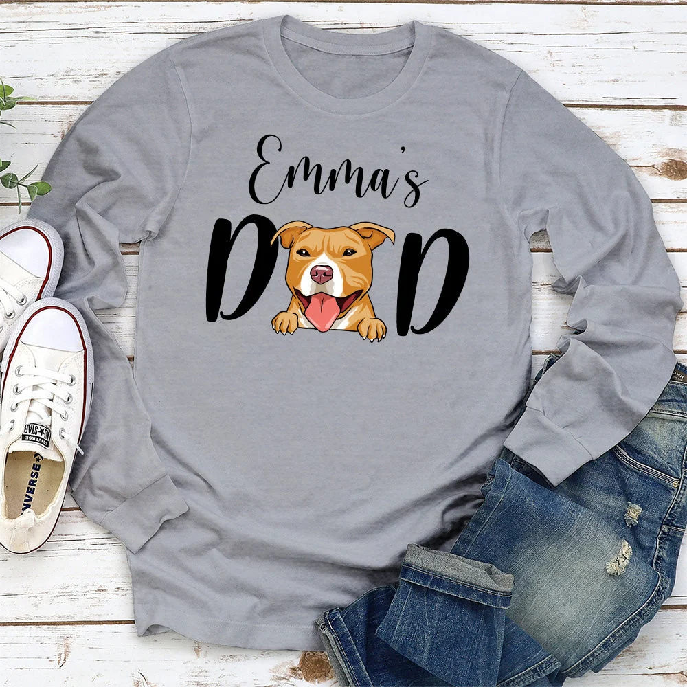 Pitbull's Mom/Dad - Personalized Custom Long Sleeve T-shirt