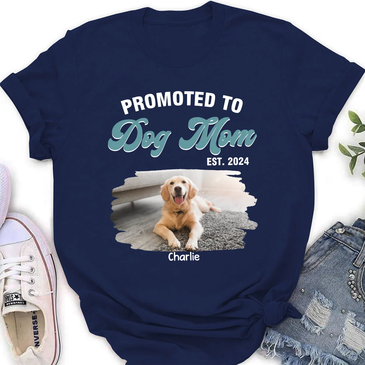 Promoted To Photo - Personalized Custom Women's T-shirt - Image 2