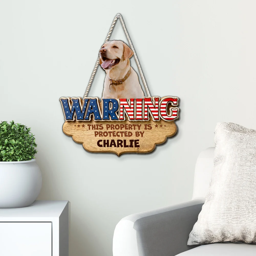 Property Belongs To Photo - Personalized Custom 3D Effect Wood Sign - Image 2