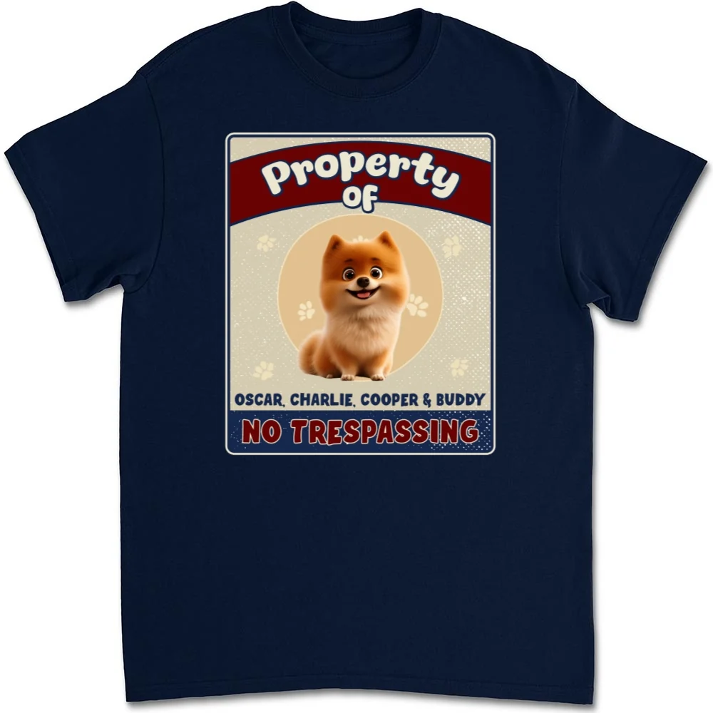 Property Of Dog Chibi - Personalized Custom Unisex T-shirt - Image 7