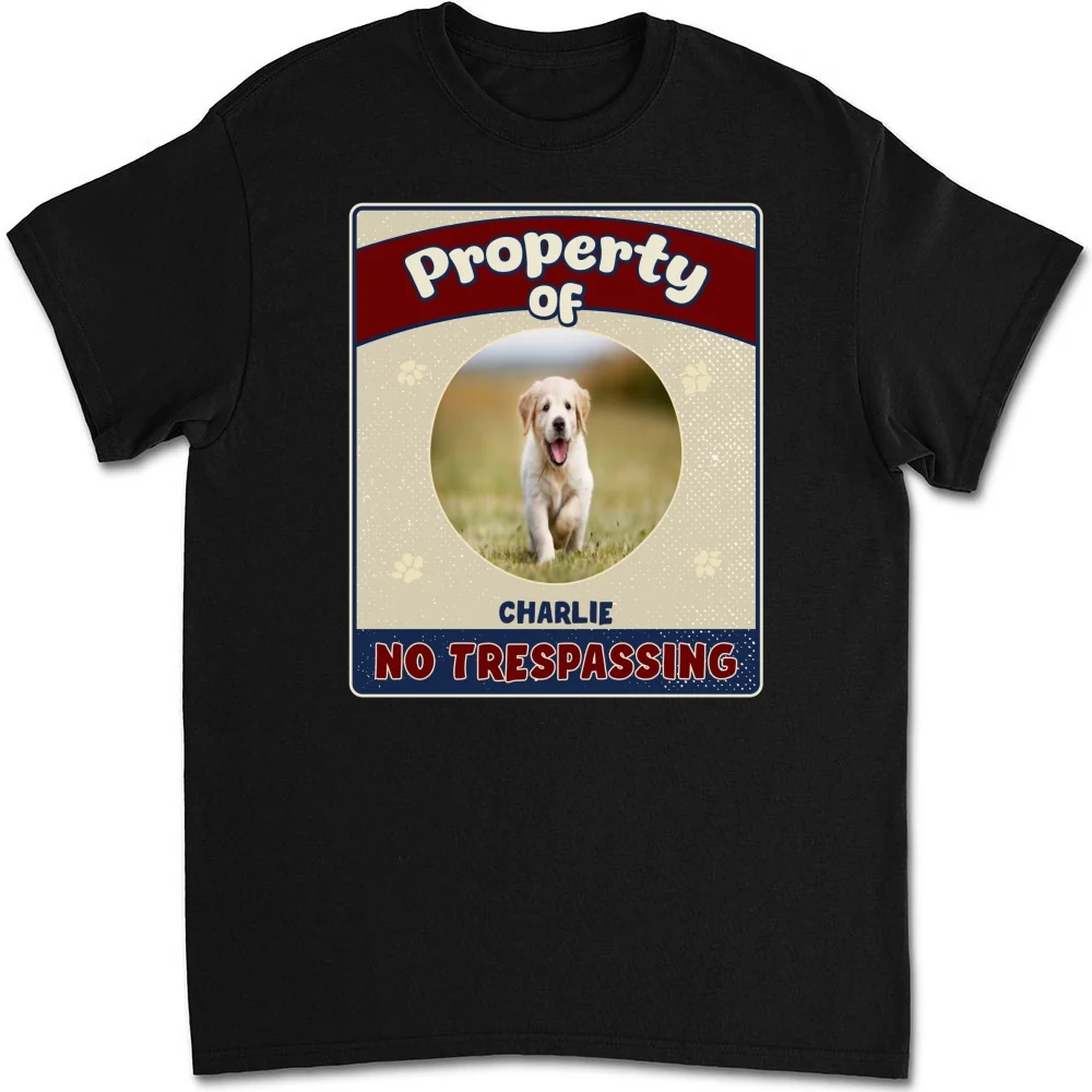 Property Of Dog Chibi Photo - Personalized Custom Unisex T-shirt - Image 3