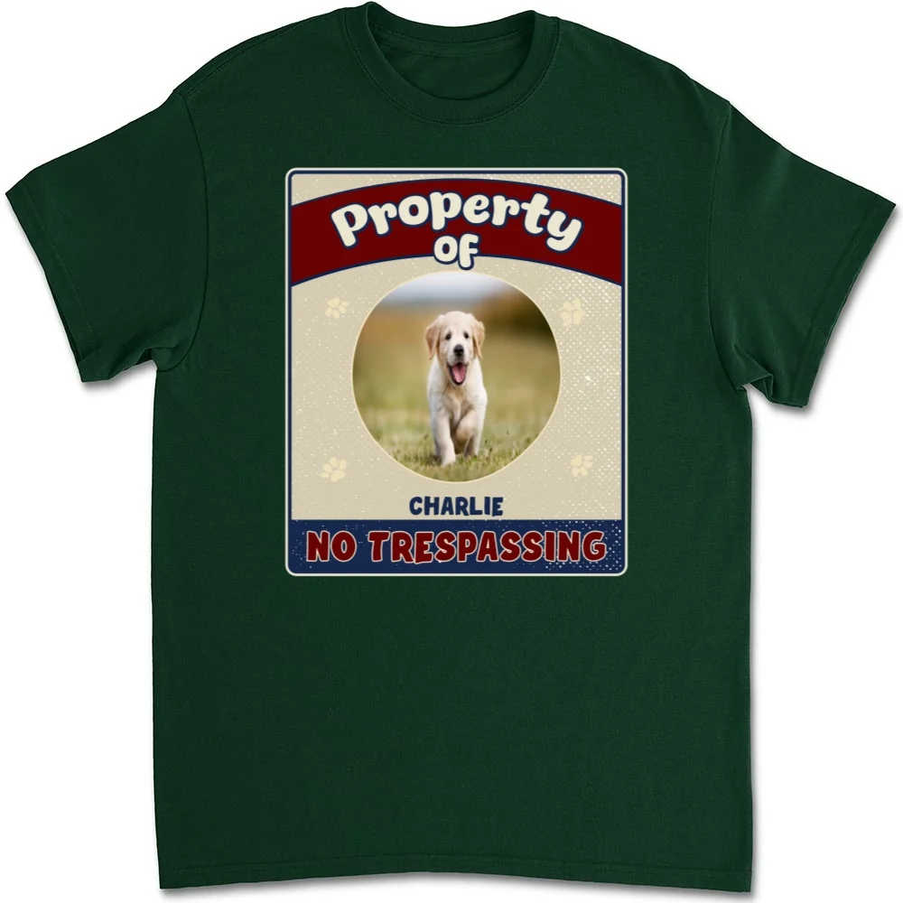Property Of Dog Chibi Photo - Personalized Custom Unisex T-shirt - Image 5