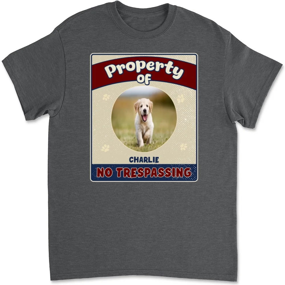 Property Of Dog Chibi Photo - Personalized Custom Unisex T-shirt - Image 7