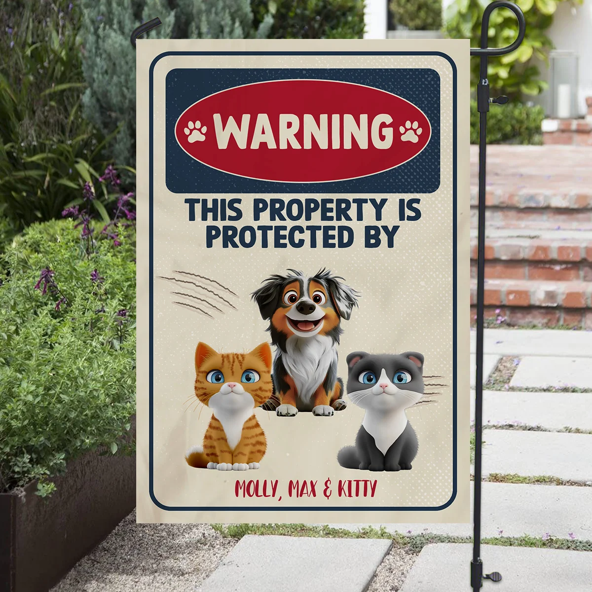 Property Of Pets - Personalized Custom Flag - Image 3