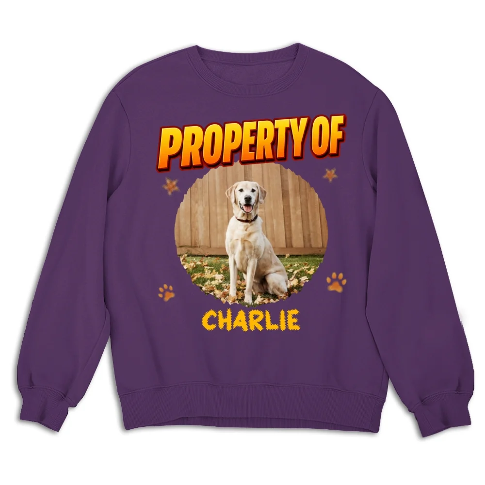 Property Of The Myth Dog Dad Photo - Personalized Custom Shirt - Image 14